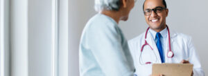doctor smiling at patient